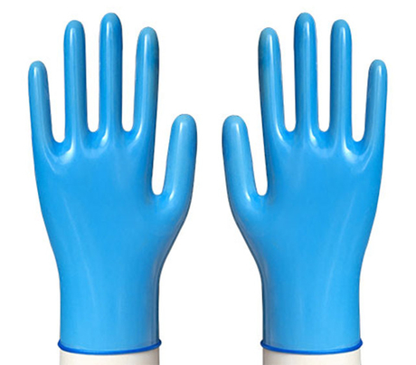 Disposable Blue Vinyl Examination Gloves